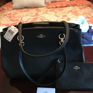 Authentic Coach purse and wristlet